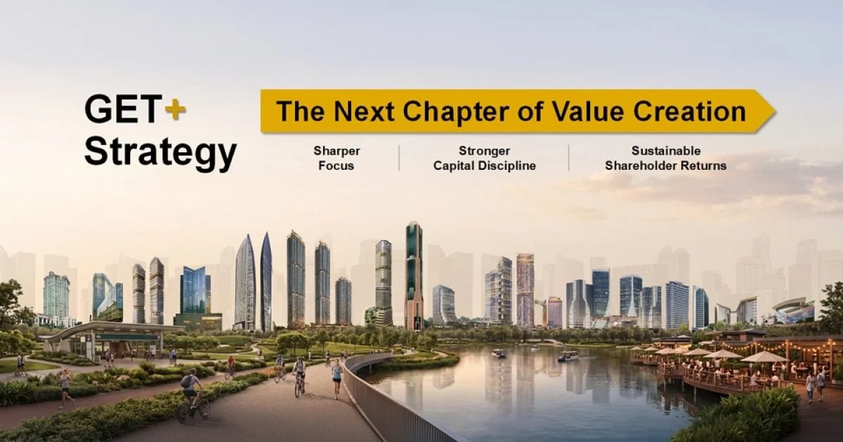 City Developments Limited executives present the GET+ strategy for its property and hospitality portfolio
