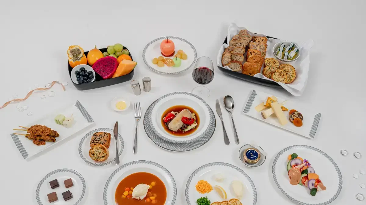 first class dining options on Singapore Airlines