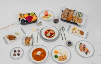 first class dining options on Singapore Airlines