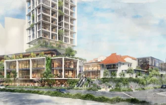Artist's impression of the redeveloped 37 Emerald Hill mixed-use development on Orchard Road