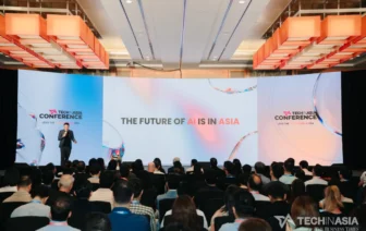 Attendees gather at Tech in Asia Conference 2026 held at Sands Expo and Convention Centre in Singapore