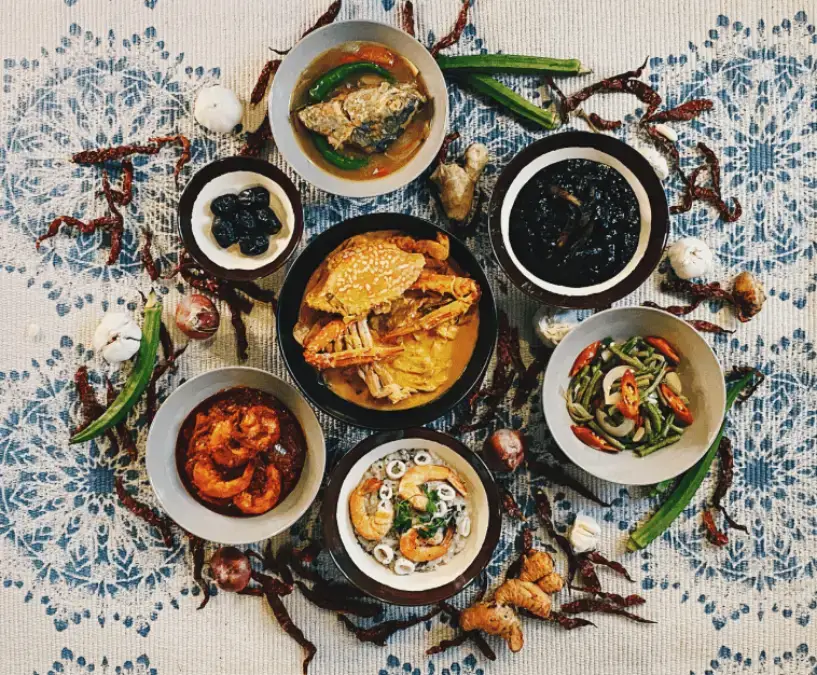 Traditional Orang Pulau dishes served at Terumbu by Orang Laut SG
