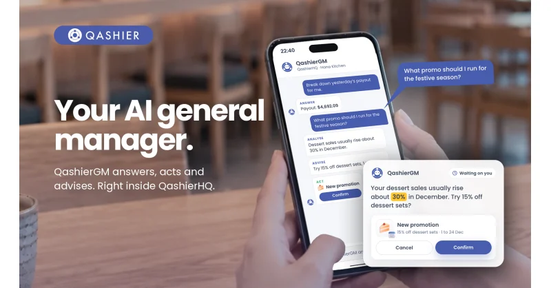 Qashier launches QashierGM AI general manager tool for merchants in Singapore