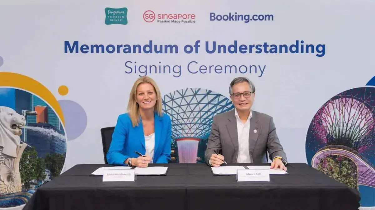 Singapore Tourism Board and Booking.com sign MOU
