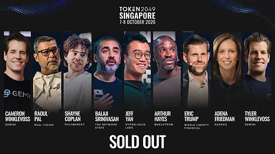 Crowds gather at Marina Bay Sands for TOKEN2049 Singapore conference